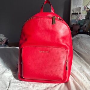 Michael Kors Scarlet Backpack with Gold Accents